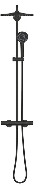 Grohe Vitalio Joy set de duș perete cu termostat cu duș de ploaie negru 264002431