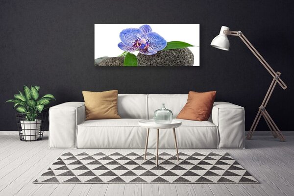 Tablou pe panza canvas Flower Floral Purple Verde