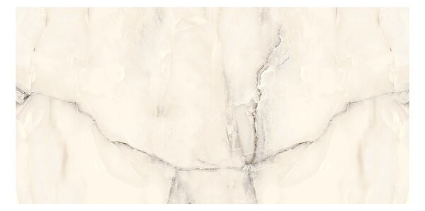 Gresie portelanata rectificata Alfa White, 59.5 x 119.5, lucioasa