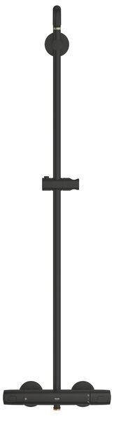 Grohe Vitalio Joy set de duș perete cu termostat cu duș de ploaie negru 264002431