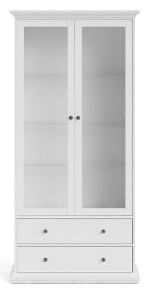 Vitrină albă 96x201 cm Paris – Tvilum
