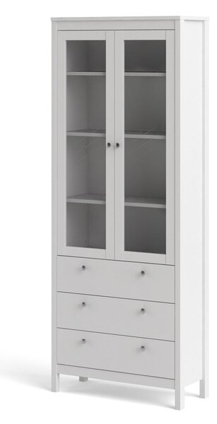 Vitrină albă 78x199 cm Madrid – Tvilum