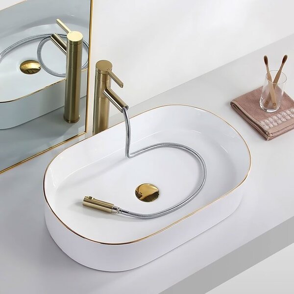 Lavoar pe blat Rea Nadia White Gold Edge