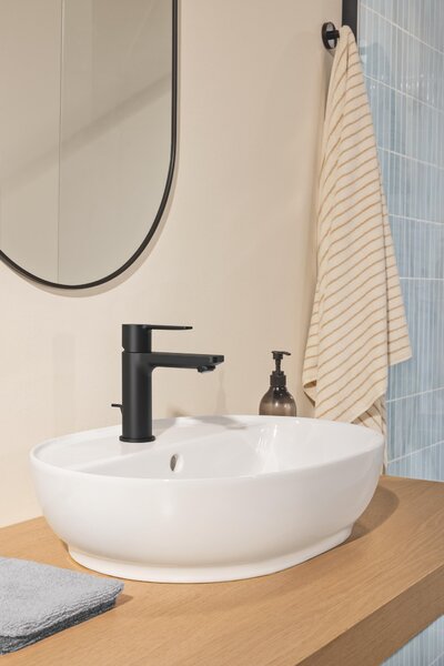 Grohe Lineare New baterie lavoar stativ cu termostat negru 237902431