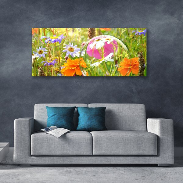 Tablou pe panza canvas Flori Natura Multi