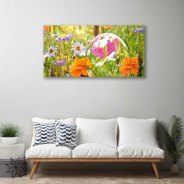 Tablou pe panza canvas Flori Natura Multi