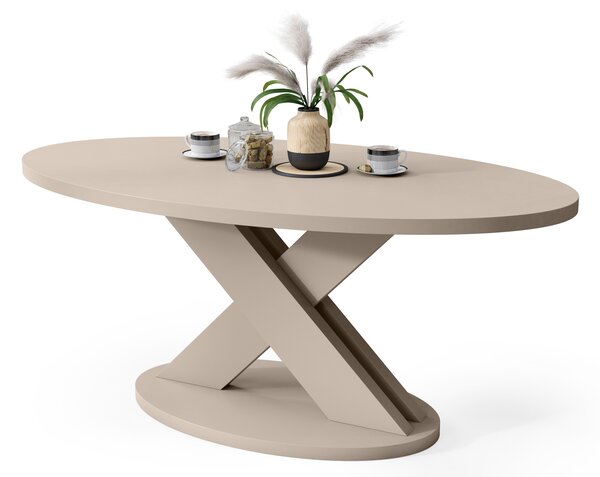 Mazzoni Măsuță de cafea ovală LOXA Cașmir - MĂSUȚĂ DE CAFEA 120x65 cm