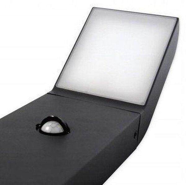 Lampa LED de gradina, 12W, senzor miscare, detector PIR, lumina neutra, 550lm, IP54