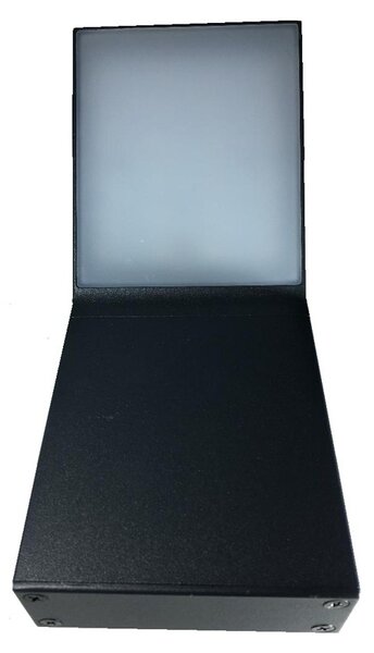 Aplica LED Clark, 12W, senzor de miscare si crepuscular, IP54, 24 LED-uri SMD, negru