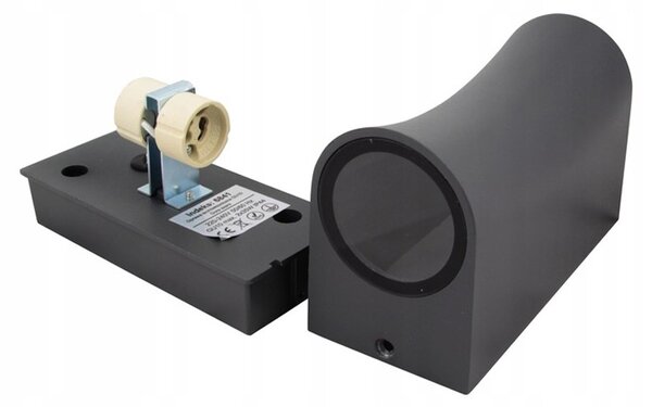 Aplica LED de exterior DORA DUO, montare perete, 35W, IP44, aluminiu si sticla