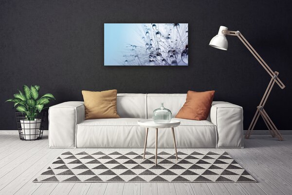 Tablou pe panza canvas Păpădie Floral Gri Violet