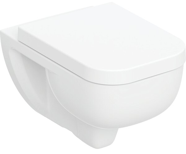 Geberit Selnova Square set vas și capac agăţat fără margine cu spălare turbionară alb lucios 503.154.00.1