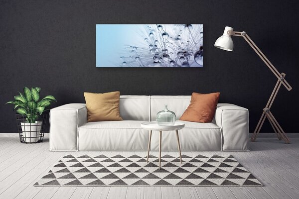 Tablou pe panza canvas Păpădie Floral Gri Violet