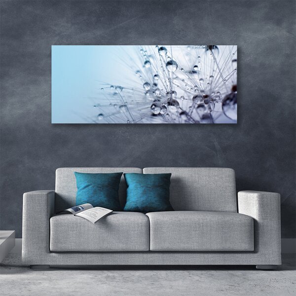 Tablou pe panza canvas Păpădie Floral Gri Violet