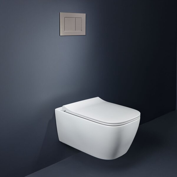 Geberit Smyle Square vas wc cu capac soft-close agăţat fără margine cu spălare turbionară alb lucios 503.171.00.1