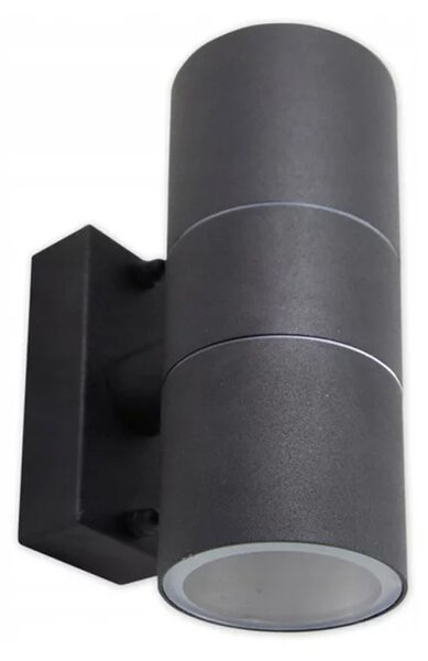 Aplica exterioara Elor, 2 becuri LED Gu10, 35W, IP44, 16 x 6 x 10 cm, negru