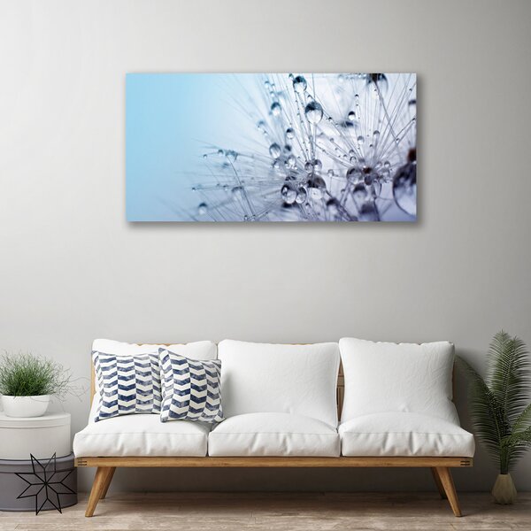 Tablou pe panza canvas Păpădie Floral Gri Violet