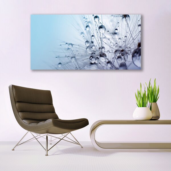 Tablou pe panza canvas Păpădie Floral Gri Violet