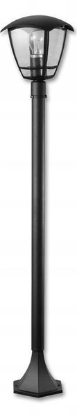 Felinar retro cu picior, LED E27, IP44, inaltime 100 cm, alimentare la retea