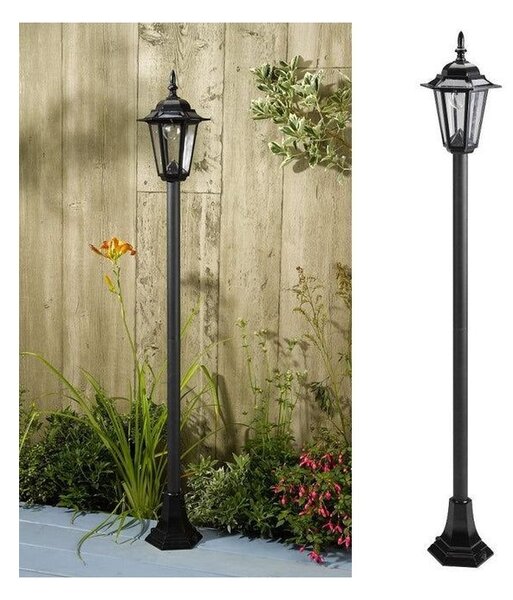 Felinar vintage cu picior, amplasare in exterior, LED E27, inaltime 105 cm
