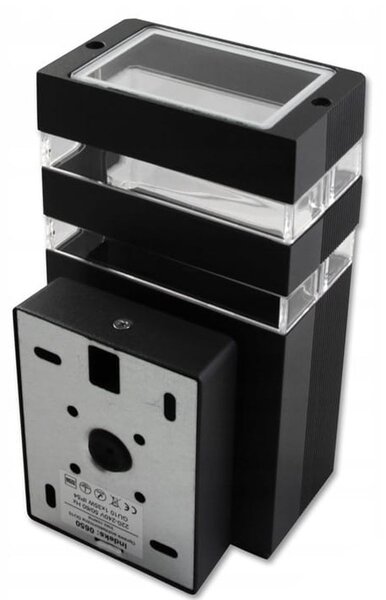 Lampa tip aplica, senzor de miscare si amurg, montare exterior, 35W, IP54, negru