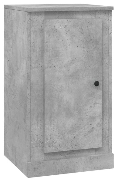 Servantă, gri beton, 37,5x35,5x67,5 cm, lemn prelucrat