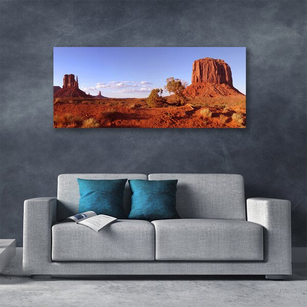 Tablou pe panza canvas Desert Peisaj Brun Verde