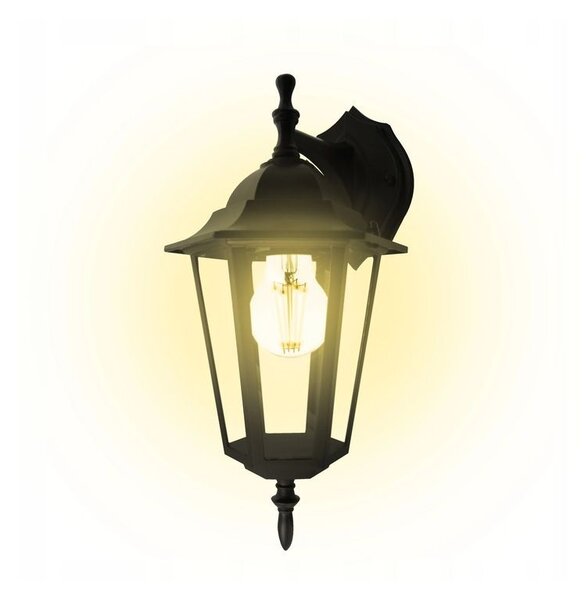 Aplica LED de exterior, 1xLED E27, 60W, aluminiu si sticla