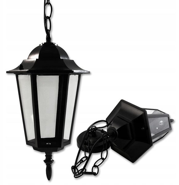 Lampa suspendata Victoria, pentru exterior, LED soclu E27, lungime totala lant 45 cm