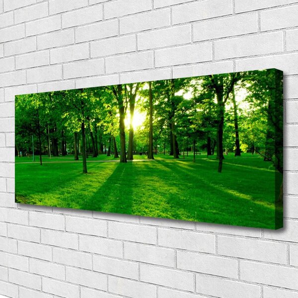 Tablou pe panza canvas Natural Pădurea Verde Maro