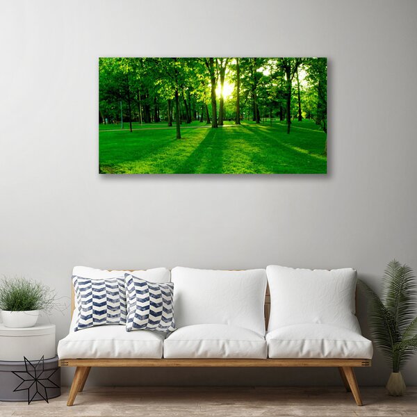 Tablou pe panza canvas Natural Pădurea Verde Maro