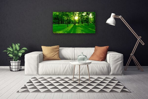 Tablou pe panza canvas Natural Pădurea Verde Maro