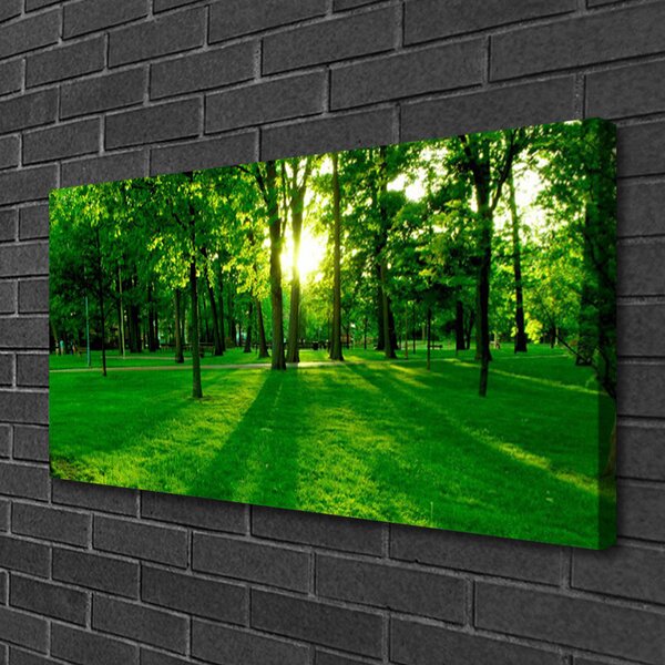 Tablou pe panza canvas Natural Pădurea Verde Maro