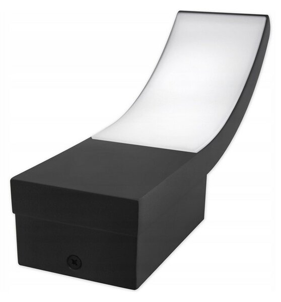 Aplica LED SMD, 9W, lumina neutra 4000K, 800lm, IP54, carcasa din aluminiu, negru