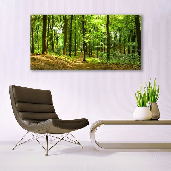 Tablou pe panza canvas Natural Pădurea Verde Maro