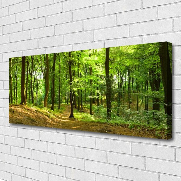 Tablou pe panza canvas Natural Pădurea Verde Maro