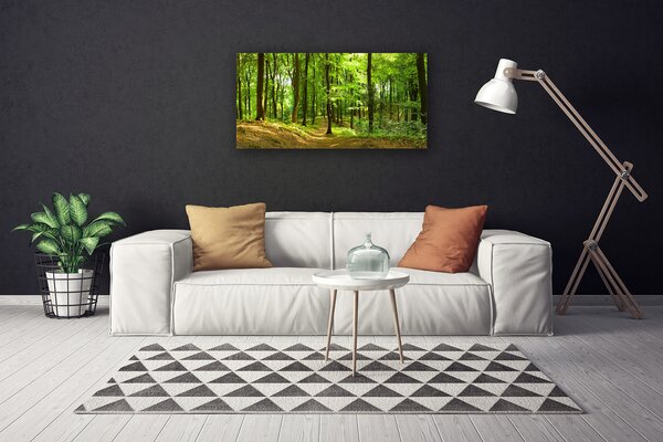 Tablou pe panza canvas Natural Pădurea Verde Maro