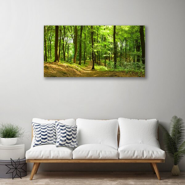 Tablou pe panza canvas Natural Pădurea Verde Maro