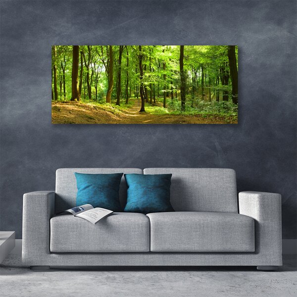 Tablou pe panza canvas Natural Pădurea Verde Maro