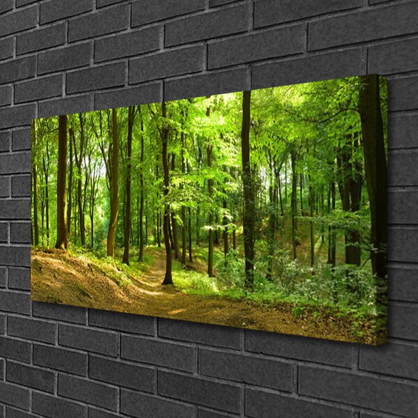 Tablou pe panza canvas Natural Pădurea Verde Maro
