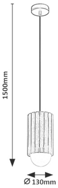 Rabalux Noxelle lampă suspendată 1x5 W negru-lemn 72420
