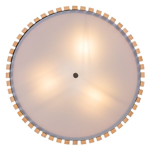 Rabalux Noxelle lampă de tavan 3x25 W negru-lemn 71420