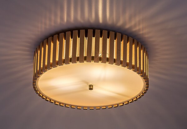 Rabalux Noxelle lampă de tavan 3x25 W negru-lemn 71420