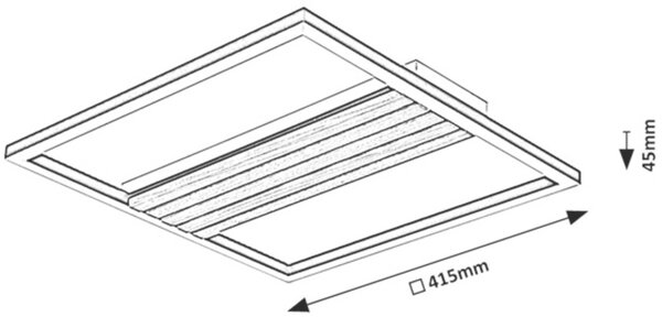 Rabalux Noxelle lampă de tavan x30 W negru 71458