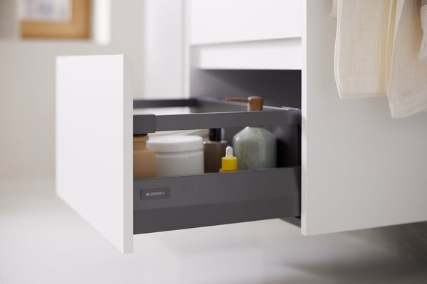 Geberit Selnova Square lavoar cu dulap 80 cm alb 504.139.00.1