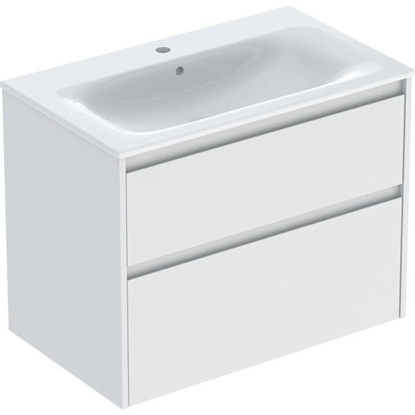 Geberit Selnova Square lavoar cu dulap 80 cm alb 504.139.00.1