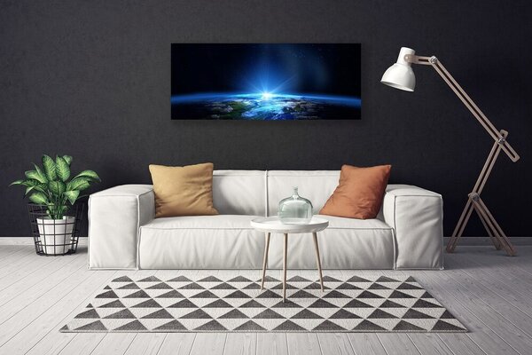 Tablou pe panza canvas Rezumat Universul Albastru Negru