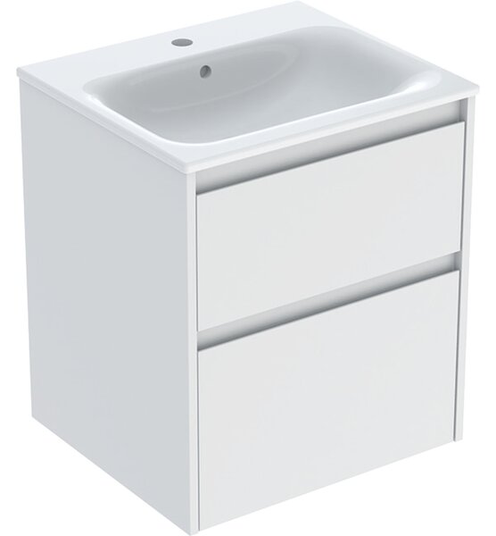 Geberit Selnova Square lavoar cu dulap 55 cm alb 504.137.00.1