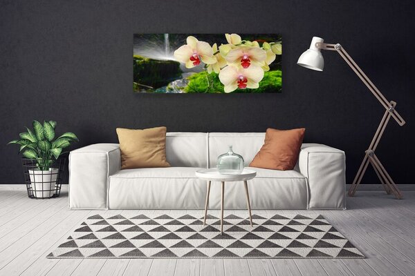 Tablou pe panza canvas Copaci Floral Alb Roșu
