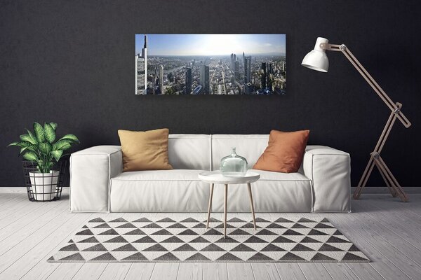 Tablou pe panza canvas Oraș Case Gray